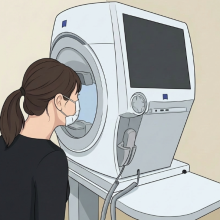 静的視野検査（じっと見るタイプの検査）